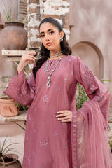 Perry 3Pc - Embroidered Pima Lawn Dress