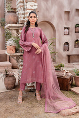 Perry 3Pc - Embroidered Pima Lawn Dress