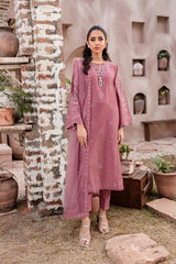 Perry 3Pc - Embroidered Pima Lawn Dress