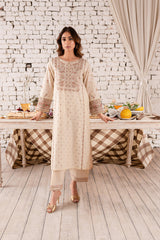 Manila 2Pc Embroidered Winter Cotton Suit