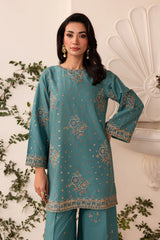 Hooria 2Pc - Embroidered Sharara Pima Lawn Pret