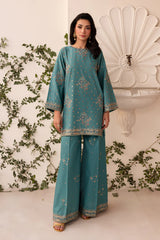 Hooria 2Pc - Embroidered Sharara Pima Lawn Pret