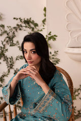Hooria 2Pc - Embroidered Sharara Pima Lawn Pret
