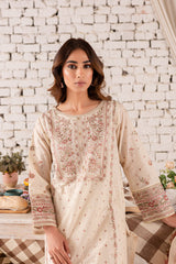 Manila 2Pc Embroidered Winter Cotton Suit