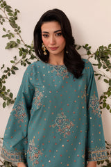 Hooria 2Pc - Embroidered Sharara Pima Lawn Pret