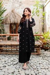 Sena 2Pc - Embroidered Winter Cotton Dress