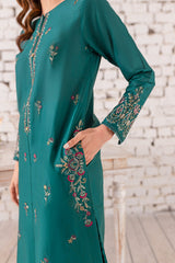 Eyana 2Pc - Embroidered Winter Cotton Dress