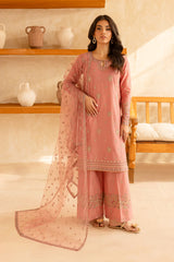 Bahar 3Pc - Embroidered Winter Cotton Dress