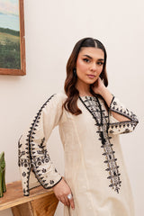 BLACK FROST 2PC - EMBROIDERED DRESS