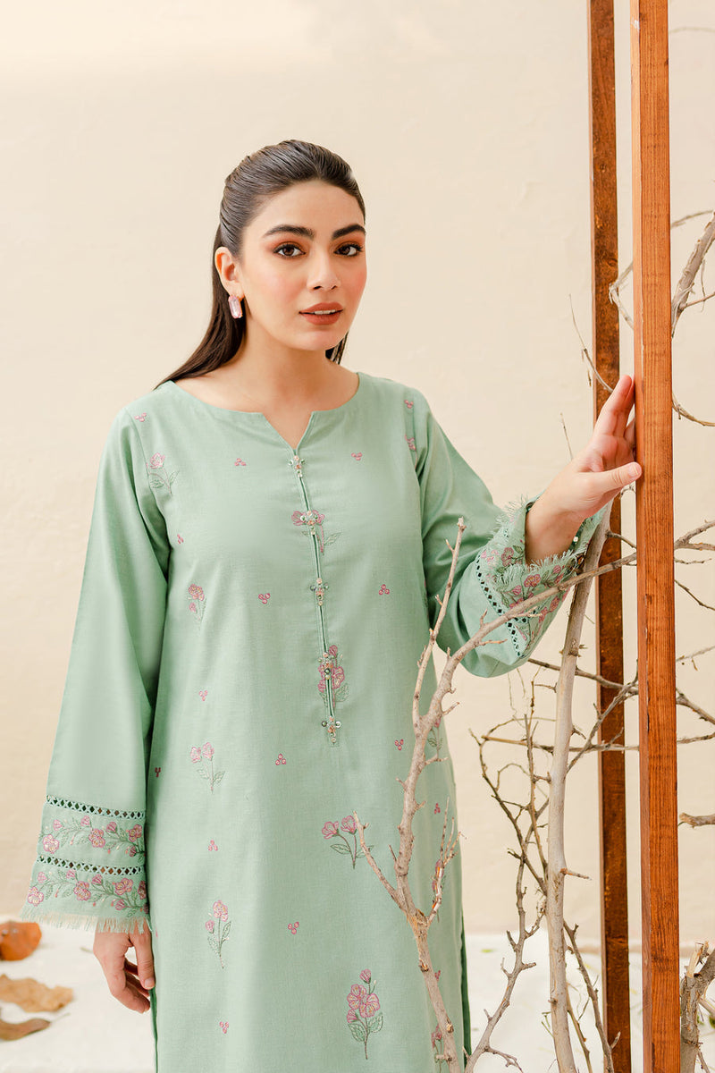 Safina 2Pc - Embroidered Pima Lawn Dress