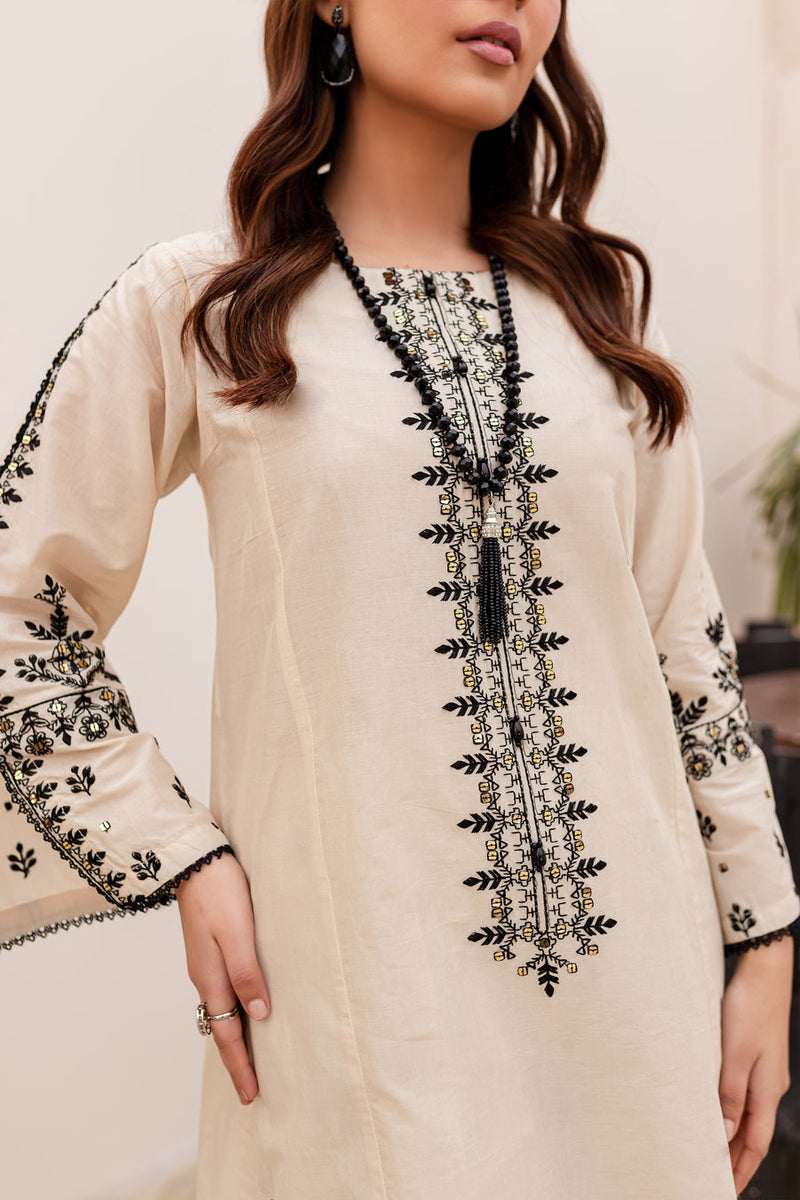 BLACK FROST 2PC - EMBROIDERED DRESS