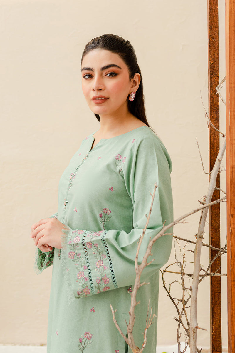 Safina 2Pc - Embroidered Pima Lawn Dress