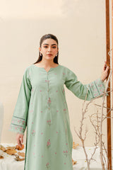 Safina 2Pc - Embroidered Pima Lawn Dress