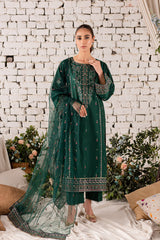 Orion 3Pc - Embroidered Winter Cotton Dress