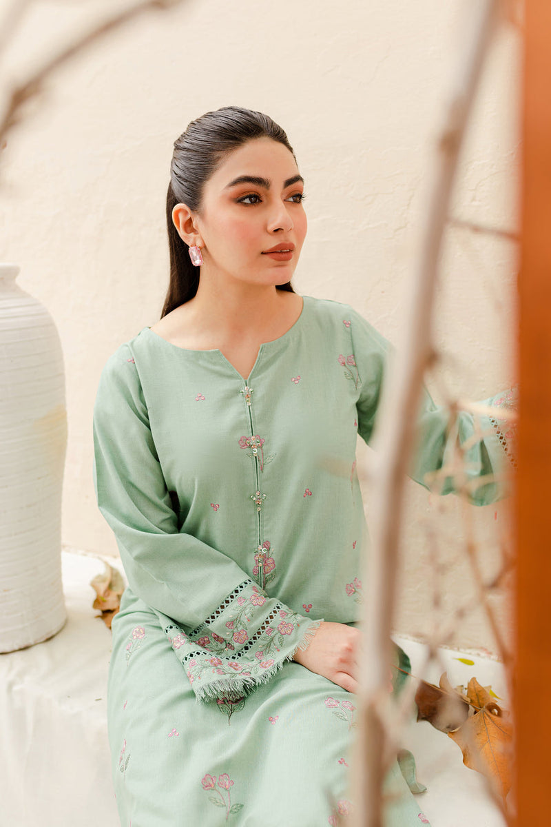 Safina 2Pc - Embroidered Pima Lawn Dress