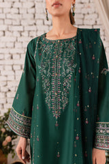 Orion 3Pc - Embroidered Winter Cotton Dress