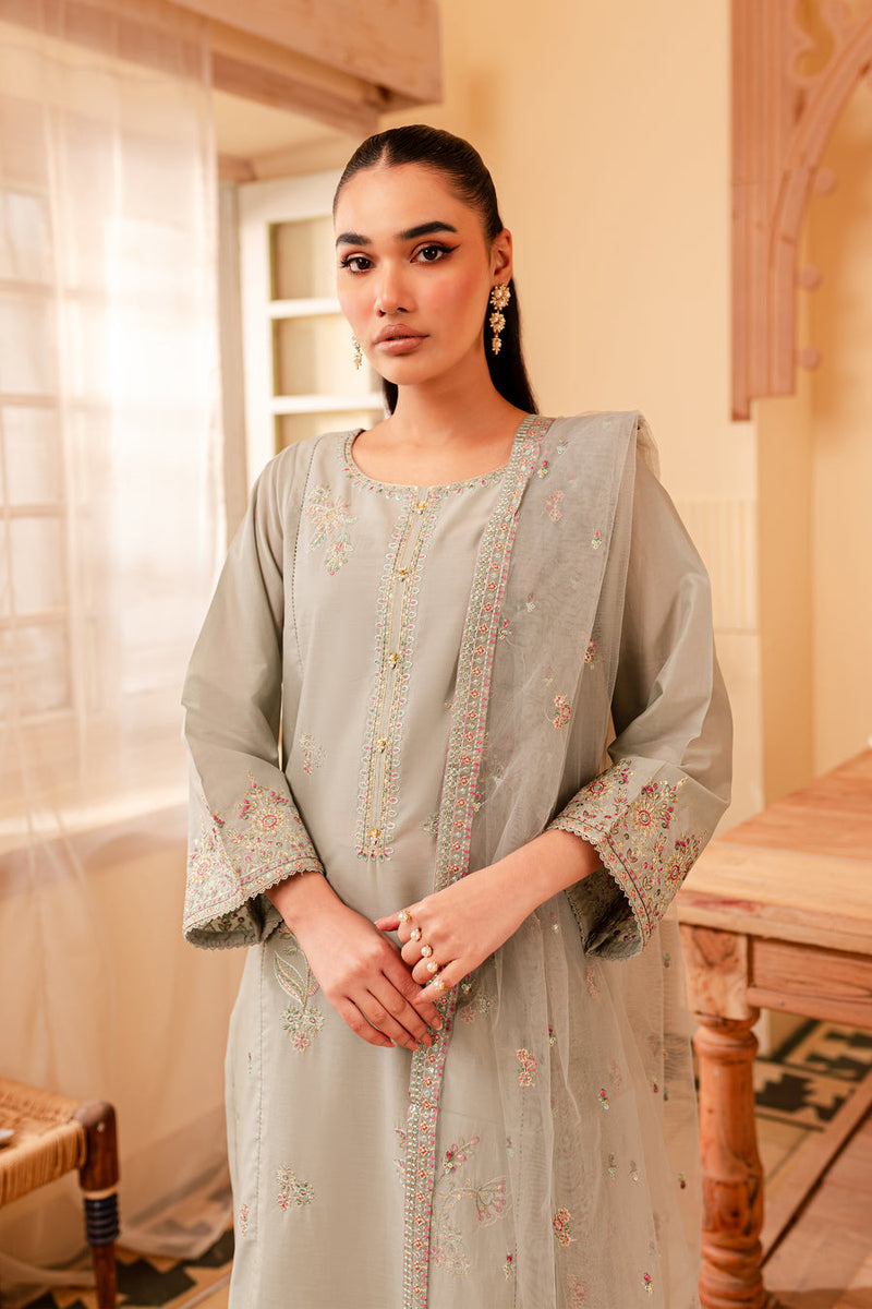 Katherine 3Pc - Embroidered Winter Cotton Dress