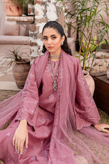 Perry 3Pc - Embroidered Pima Lawn Dress