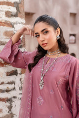Perry 3Pc - Embroidered Pima Lawn Dress