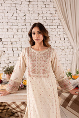 Manila 2Pc Embroidered Winter Cotton Suit