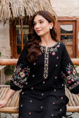 Sena 2Pc - Embroidered Winter Cotton Dress