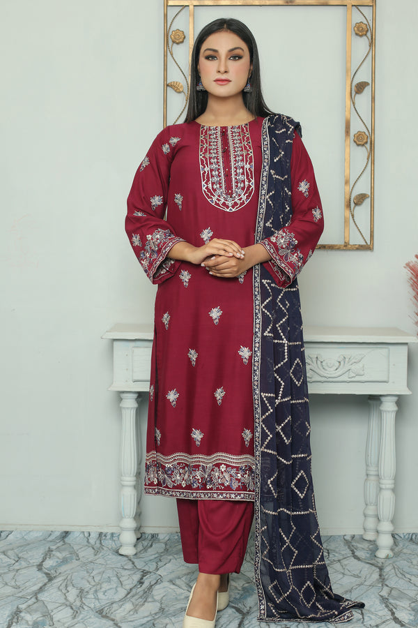 SMOKY 2PC - EMBROIDERED STITCHEDSMOKY 2PC - EMBROIDERED STITCHED