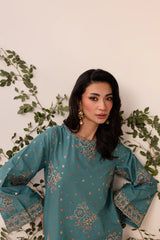 Hooria 2Pc - Embroidered Sharara Pima Lawn Pret