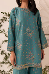 Hooria 2Pc - Embroidered Sharara Pima Lawn Pret