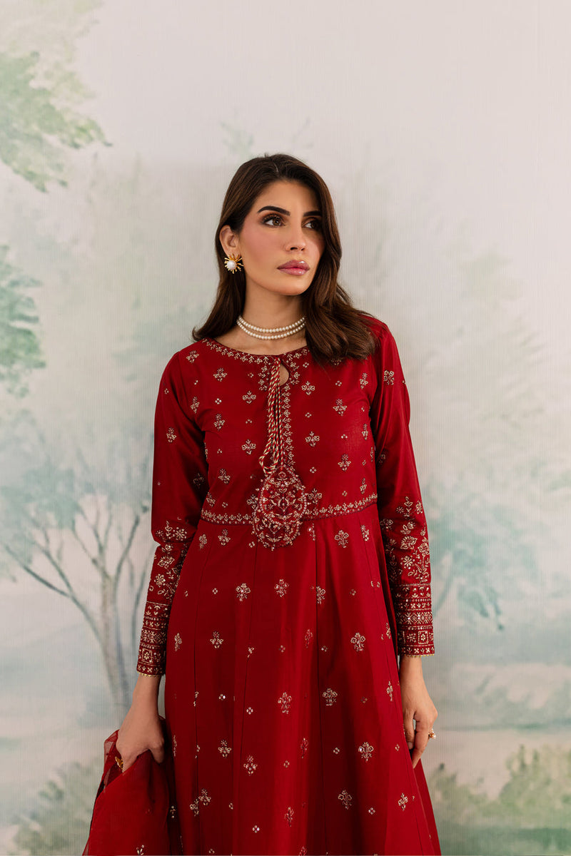 Best Selling - KANWAL 3Pc Embroidered Frock