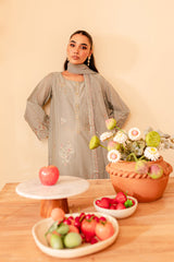 Katherine 3Pc - Embroidered Winter Cotton Dress