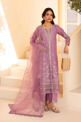 SUMBAL 3Pc - Embroidered Luxe PIMA