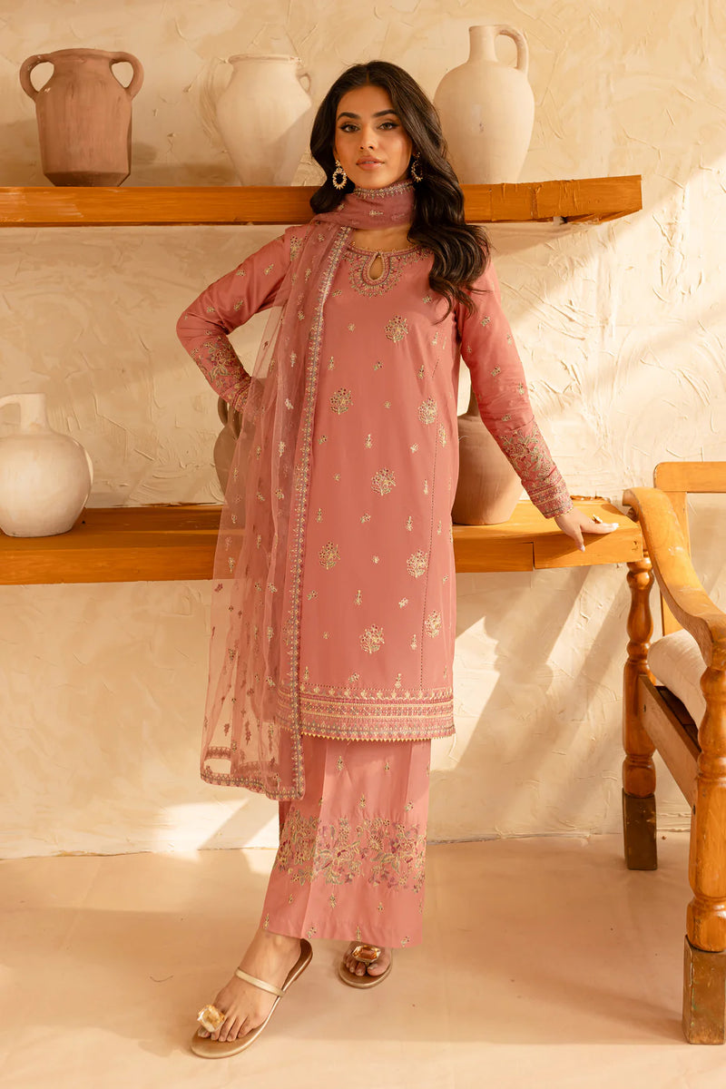 Bahar 3Pc - Embroidered Winter Cotton Dress
