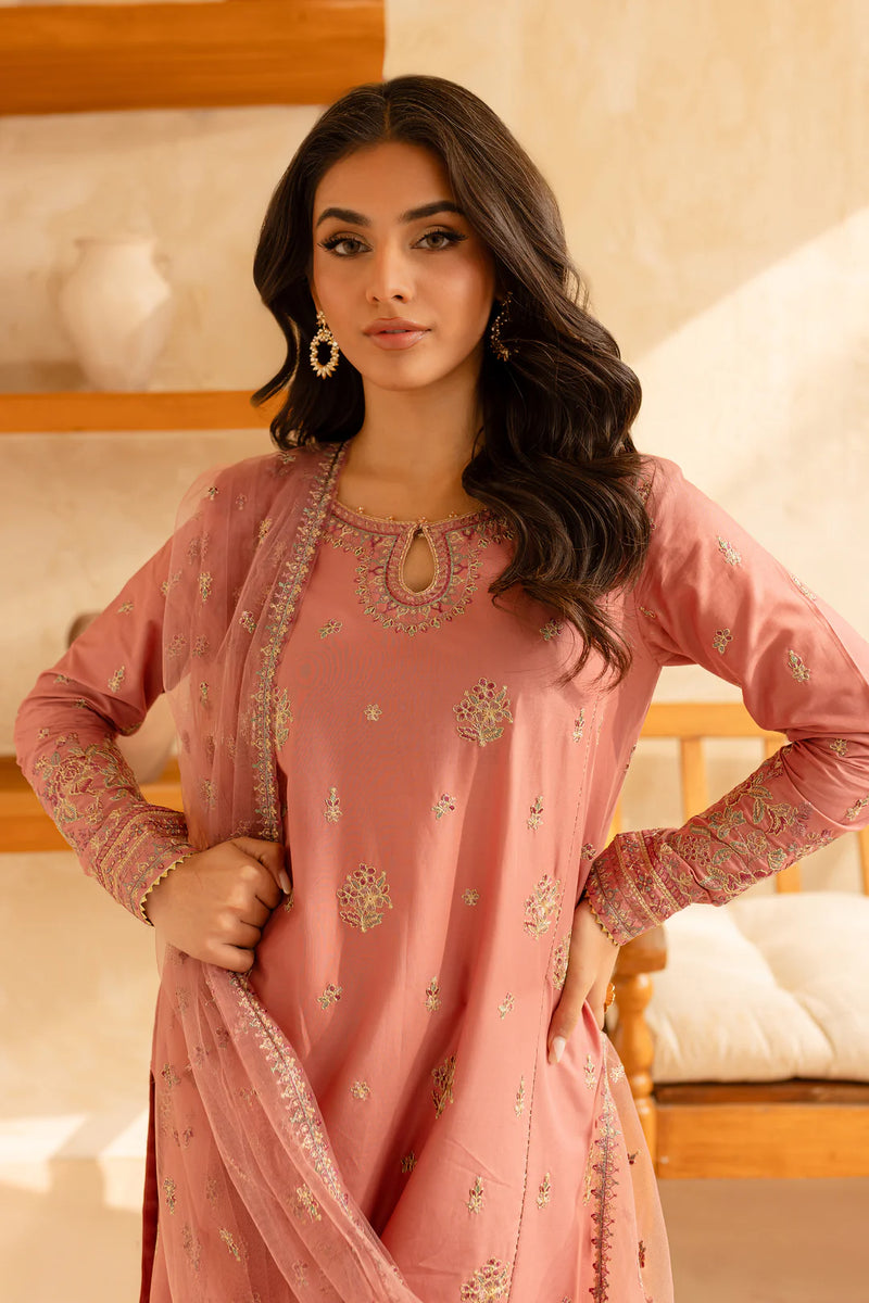 Bahar 3Pc - Embroidered Winter Cotton Dress
