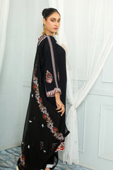 AROOB BLACK 3PC SUMMER VISCOSE