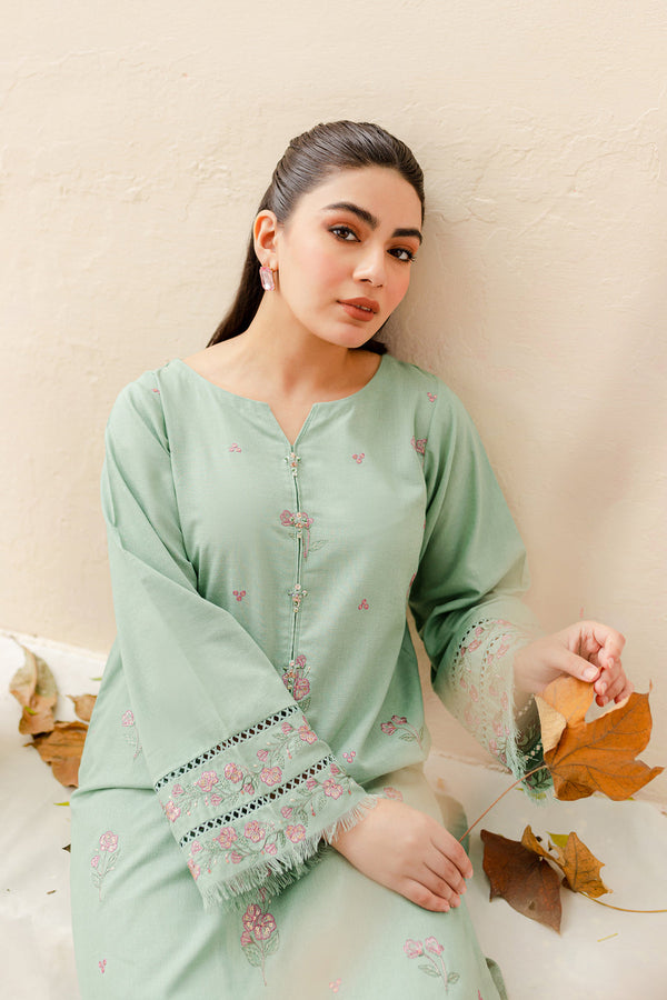 Safina 2Pc - Embroidered Winter Cotton Dress