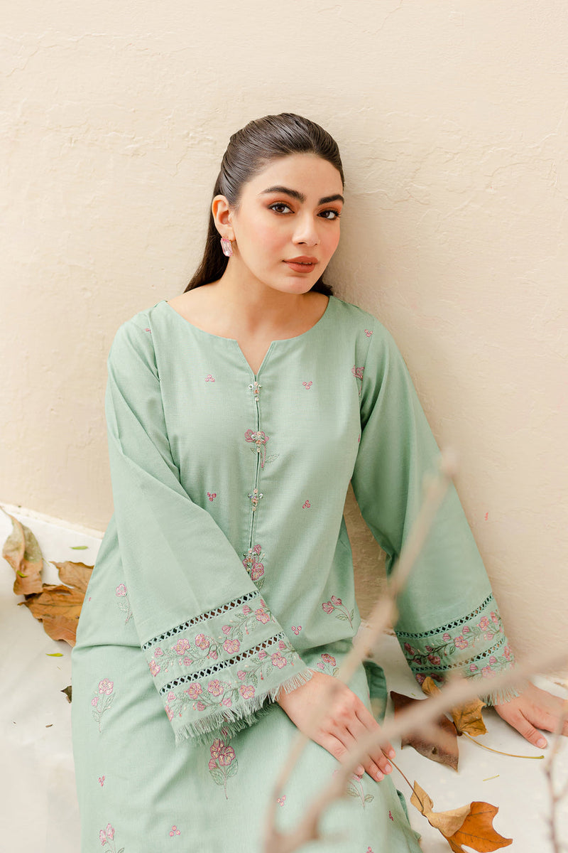 Safina 2Pc - Embroidered Pima Lawn Dress