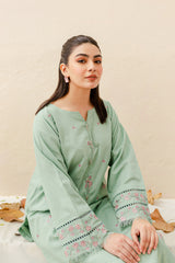 Safina 2Pc - Embroidered Pima Lawn Dress