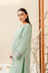 Safina 2Pc - Embroidered Pima Lawn Dress