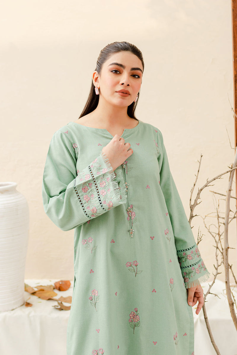 Safina 2Pc - Embroidered Pima Lawn Dress