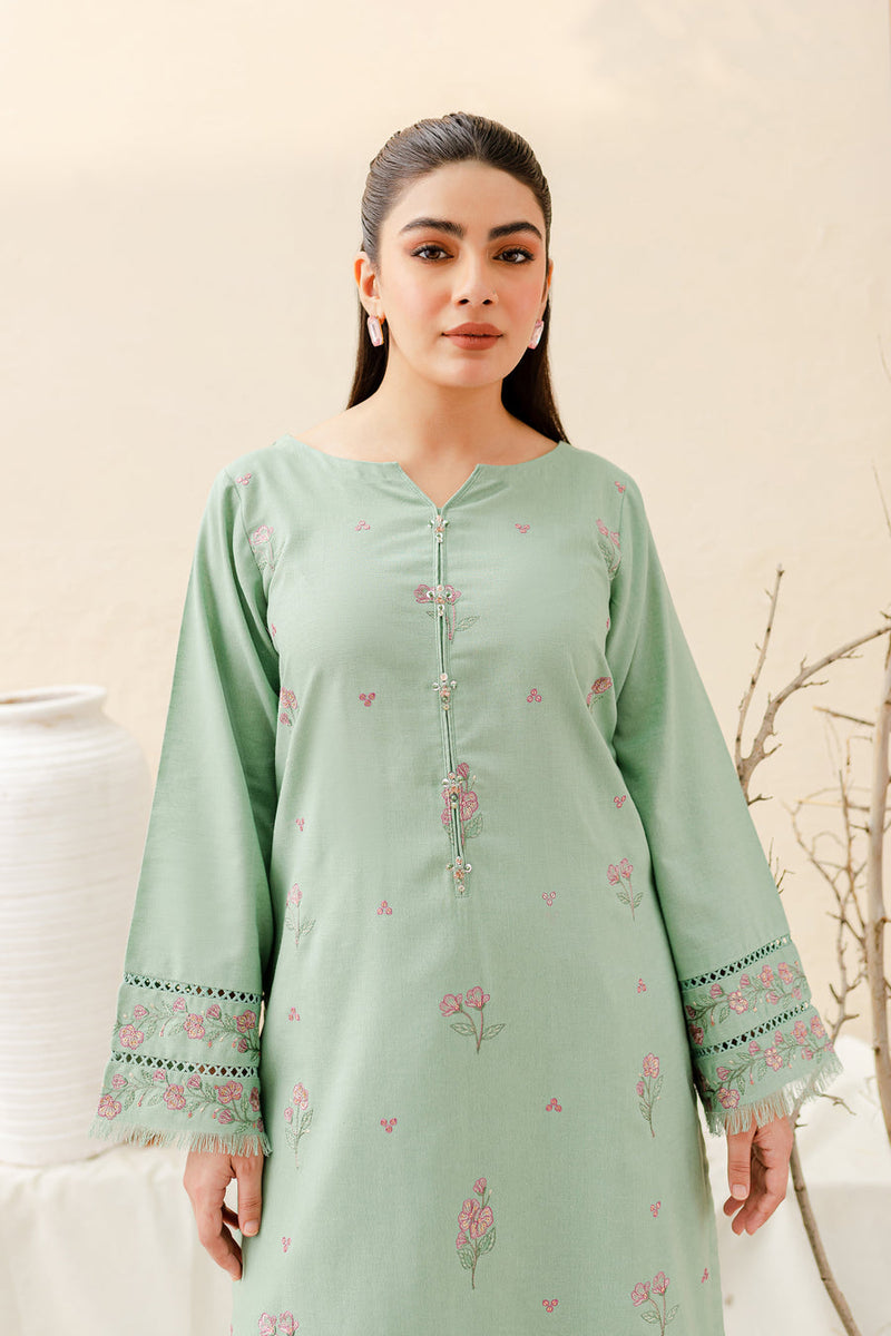 Safina 2Pc - Embroidered Pima Lawn Dress