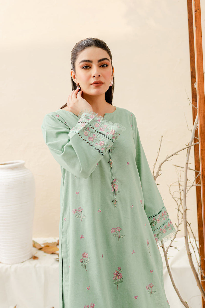 Safina 2Pc - Embroidered Pima Lawn Dress